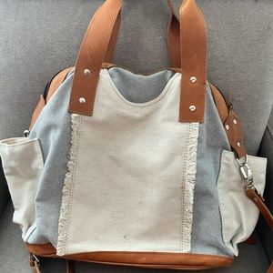 Nena & Co. denim baby shoulder/backpack bag